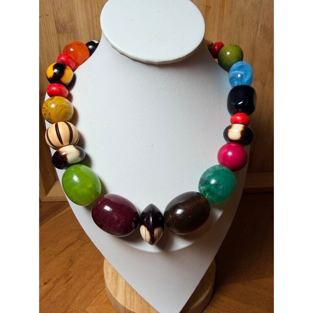 Vintage Bakelite Bead Necklace